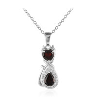 Collar en plata con Granate