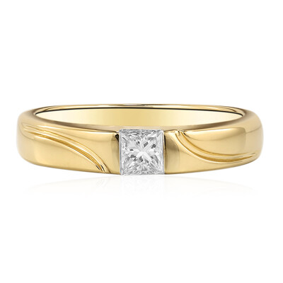 Anillo en oro con Diamante IF (D) (Annette)
