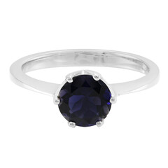 Anillo en plata con Iolita de Orissa