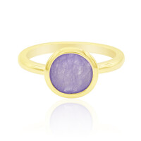 Anillo en plata con Jade lavanda