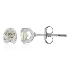 Pendientes en plata con Topacio blanco