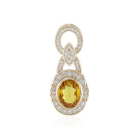 Colgante en oro con Zafiro Ceylon amarillo (AMAYANI)