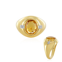 Anillo en plata con Citrino de Madeira