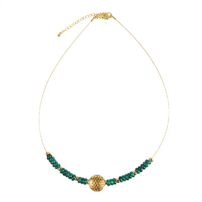 Collar en plata con Malaquita