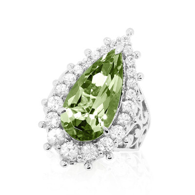 Anillo en plata con Amatista verde (Dallas Prince Designs)
