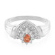 Anillo en plata con Zafiro naranja