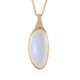 Collar en plata con Piedra de Luna blanca (KM by Juwelo)
