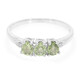 Anillo en plata con Zafiro verde