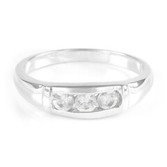 Anillo en plata con Zafiro blanco