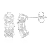 Pendientes en plata con Goshenita