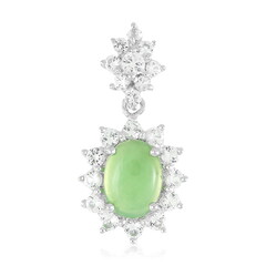 Colgante en plata con Crisoprasa imperial