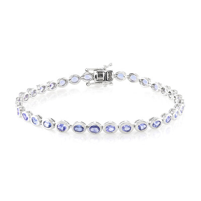 Brazalete en plata con Tanzanita