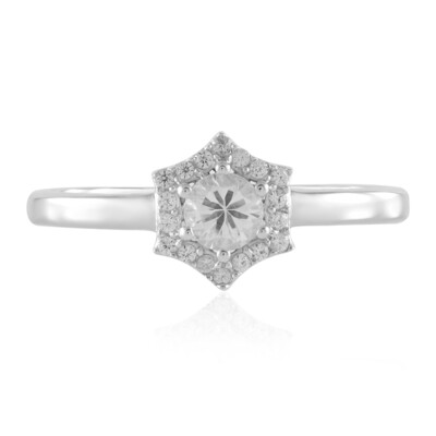 Anillo en plata con Zafiro blanco