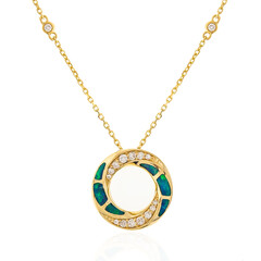 Collar en oro con Ópalo negro de Lightning Ridge (CIRARI)