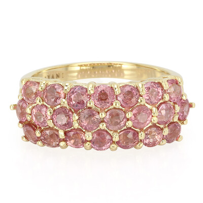 Anillo en oro con Zafiro Padparascha no calentado (AMAYANI)