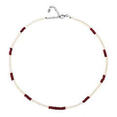 Collar en plata con Rubí