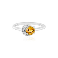 Anillo en plata con Citrino