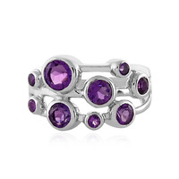 Anillo en plata con Amatista