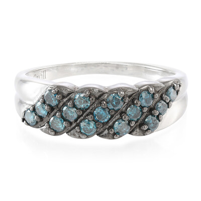 Anillo en plata con Diamante fantasía