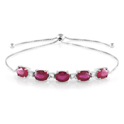 Brazalete en plata con Rubí de Bemainty