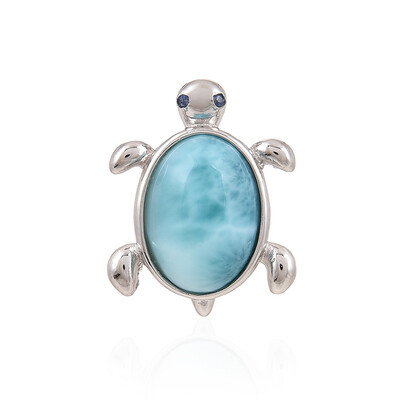 Colgante en plata con Larimar