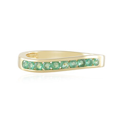 Anillo en plata con Esmeralda de Etiopía