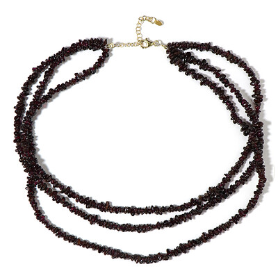 Collar en plata con Granate de Mozambique