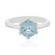 Anillo en plata con Topacio azul cielo