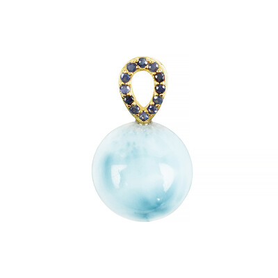 Colgante en plata con Larimar