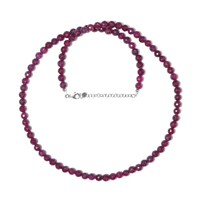 Collar en plata con Rubí de Madagascar