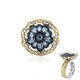 Anillo en plata con Aguamarina de Tanzania (Gems en Vogue)