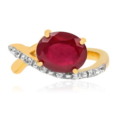 Anillo en plata con Rubí de Madagascar
