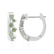 Pendientes en plata con Zafiro verde de Tulear (Pallanova)