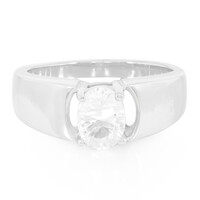 Anillo de hombre en plata con Petalita