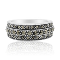Anillo en plata con Marcasita