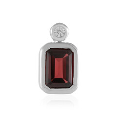 Colgante en plata con Granate de Mozambique