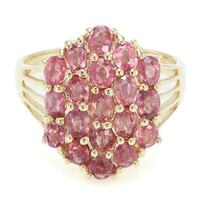 Anillo en oro con Zafiro Padparascha no calentado (AMAYANI)