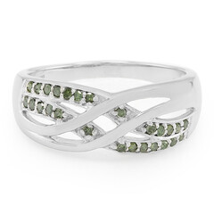 Anillo en plata con Diamante fantasía