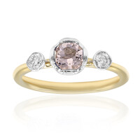 Anillo en oro con Morganita AAA (CIRARI)
