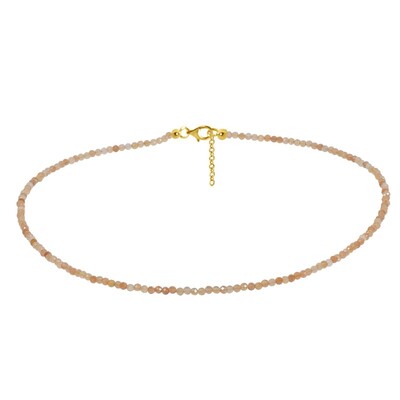 Collar en plata con Aventurina durazno
