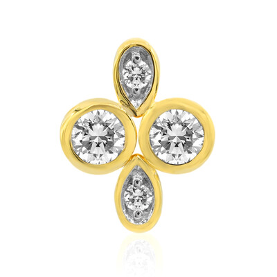 Colgante en oro con Diamante IF (D) (Annette)