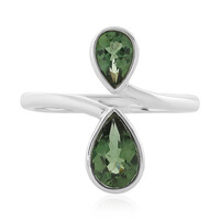 Anillo en plata con Apatita Cromada