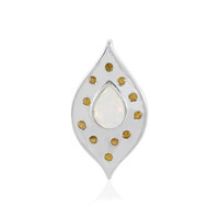 Colgante en plata con Ópalo de Welo(Adela Silber)