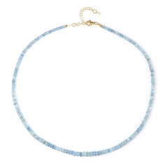 Collar en plata con Aguamarina de Brasil