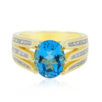 Anillo en oro con Topacio de Marambaia (de Melo)