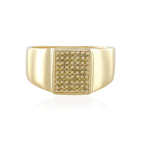 Anillo en plata con Diamante I3 amarillo