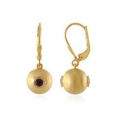 Pendientes en plata con Rodolita