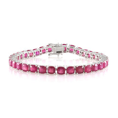 Brazalete en plata con Rubí de Madagascar