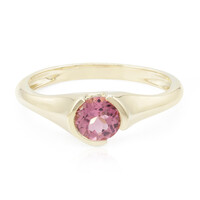 Anillo en oro con Turmalina rosa