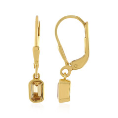 Pendientes en plata con Topacio imperial